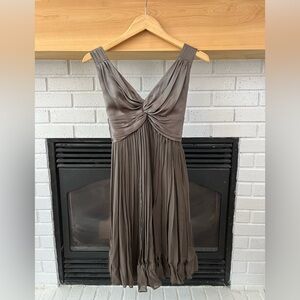 Elegant Gray Sleeveless Dress